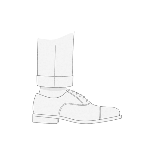 Hose über dem Schuh