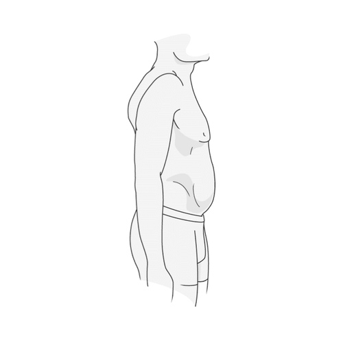 Leichter Bauch